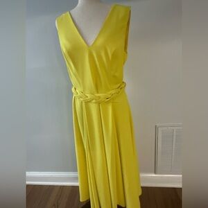 Elegant dress in bright yellow